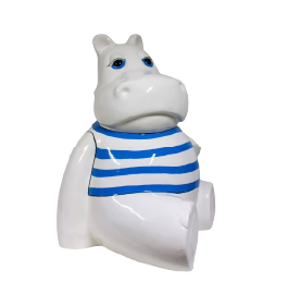 Hippopotame en resine